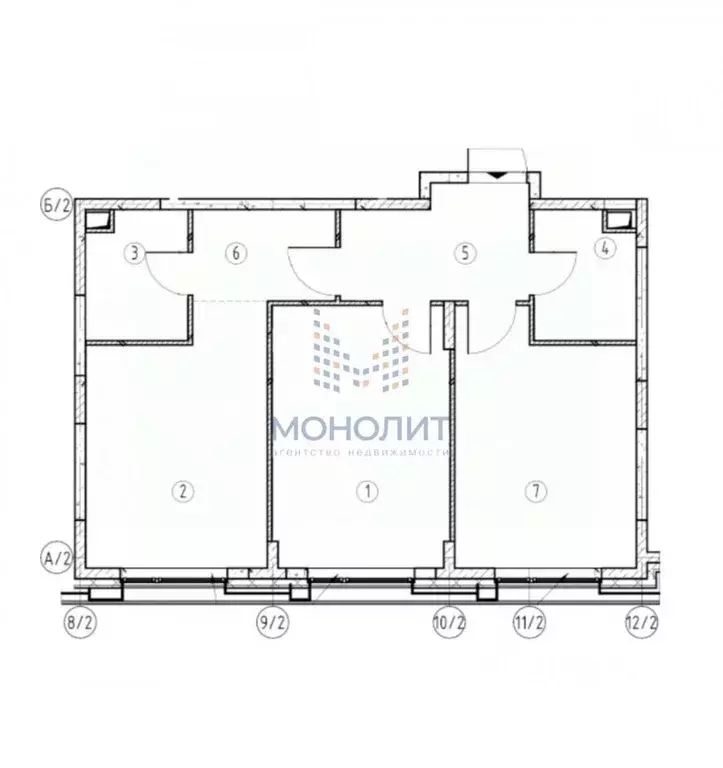 2-к кв. Москва 3-я оч., Шагал жилой комплекс, к2.2 (67.8 м) - Фото 1