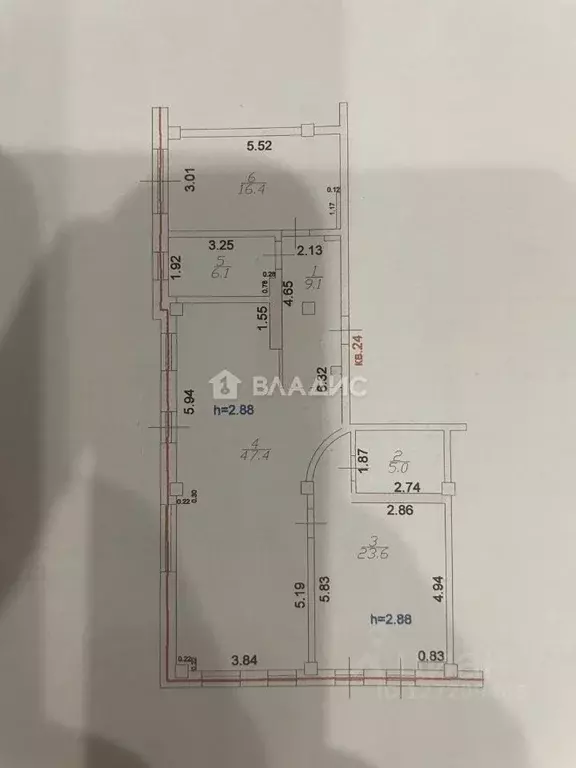 3-к кв. Ростовская область, Ростов-на-Дону 1-я Баррикадная ул., 34 ... - Фото 2