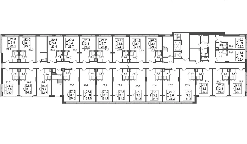 Студия Московская область, Королев Октябрьский бул., 26 (31.3 м) - Фото 1