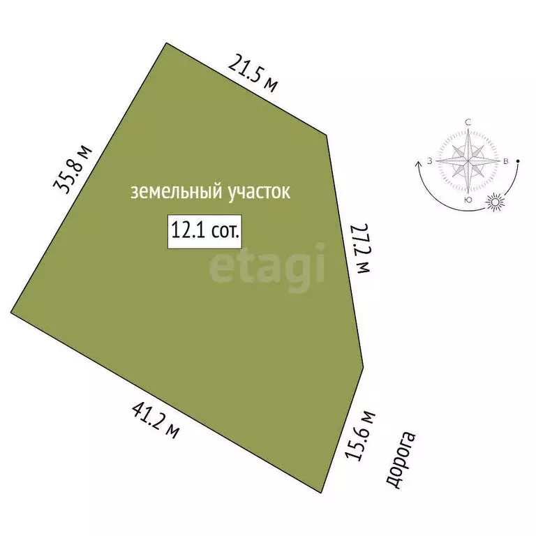 Участок в село Кулаково, КП Зелёные холмы (12.08 м) - Фото 0