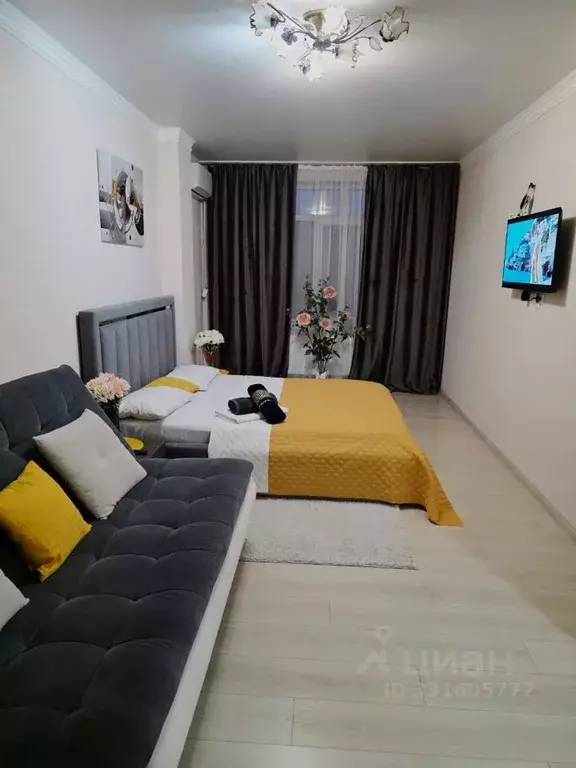 1-к кв. Кабардино-Балкария, Нальчик ул. Шарданова, 52А (45.0 м) - Фото 1