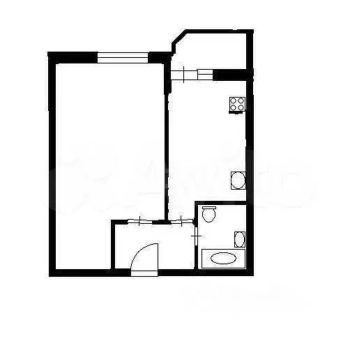 1-к. квартира, 40 м, 3/19 эт. - Фото 0