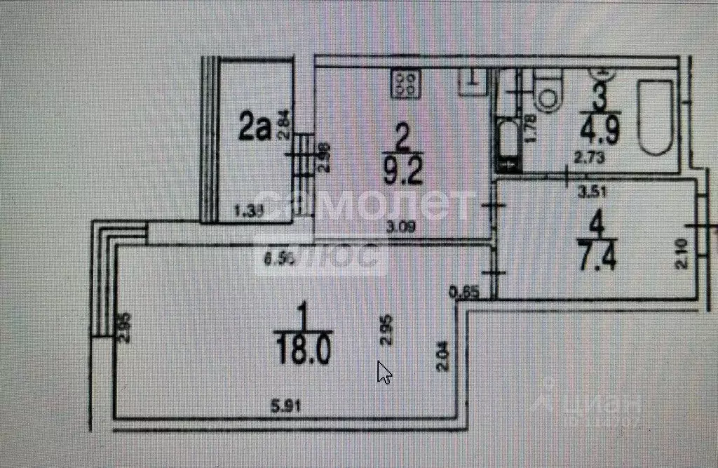 1-к кв. Москва Кастанаевская ул., 65 (39.5 м) - Фото 1