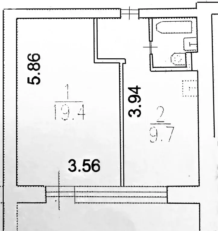 1-комнатная квартира: Москва, Профсоюзная улица, 93к3 (34.6 м) - Фото 1