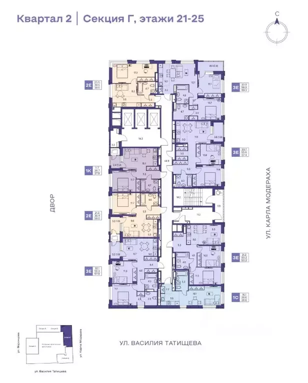 1-к кв. Пермский край, Пермь ул. Карла Модераха, 7 (37.9 м) - Фото 2