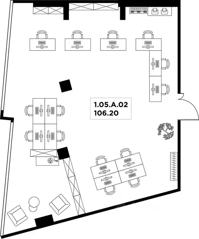 Офис в Москва ул. Маршала Прошлякова, 23 (106 м) - Фото 2