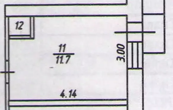 Комната Владимирская область, Владимир ул. 850-летия, 2 (12.3 м) - Фото 1