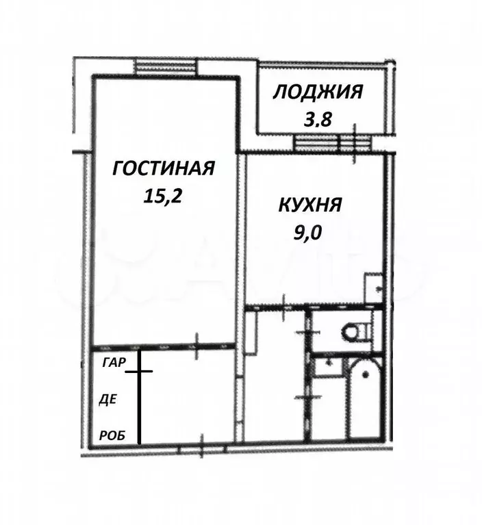 1-к. квартира, 36,1 м, 5/17 эт. - Фото 0