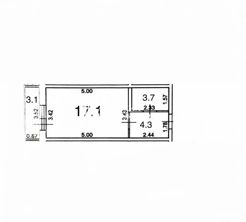 Квартира-студия: Мурино, Охтинская аллея, 14 (25.1 м) - Фото 1