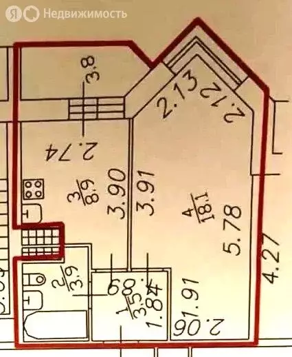 1-комнатная квартира: Санкт-Петербург, Туристская улица, 30к1 (34.4 м) - Фото 2