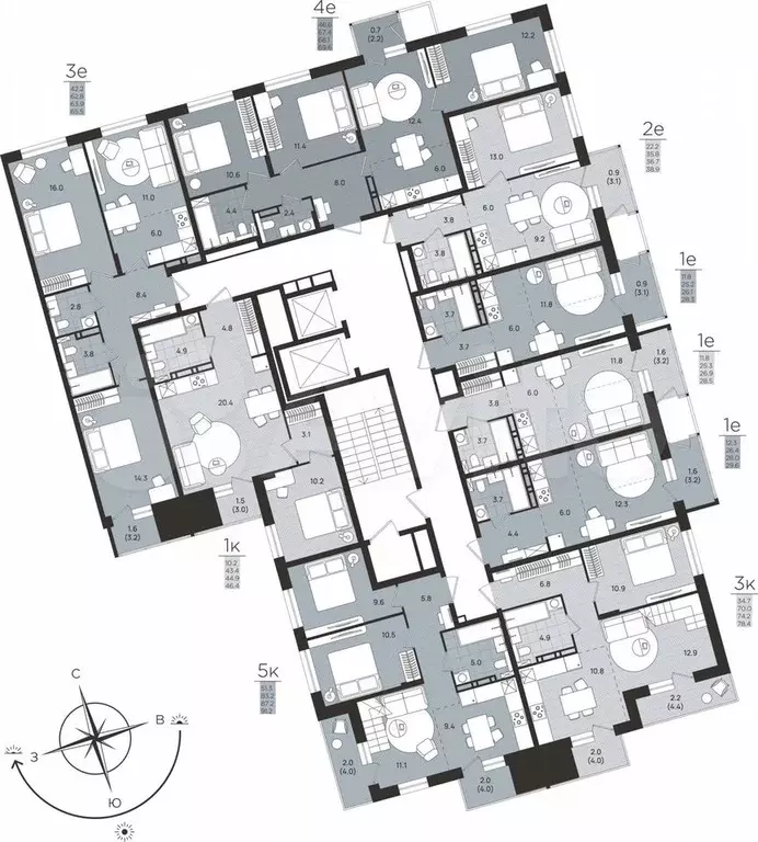 2-к. квартира, 36,7 м, 7/8 эт. - Фото 1