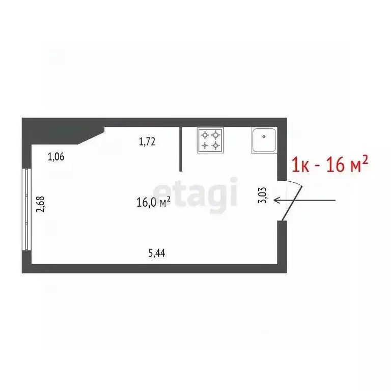 Комната Свердловская область, Верхняя Пышма Юбилейная ул., 20 (16.0 м) - Фото 1