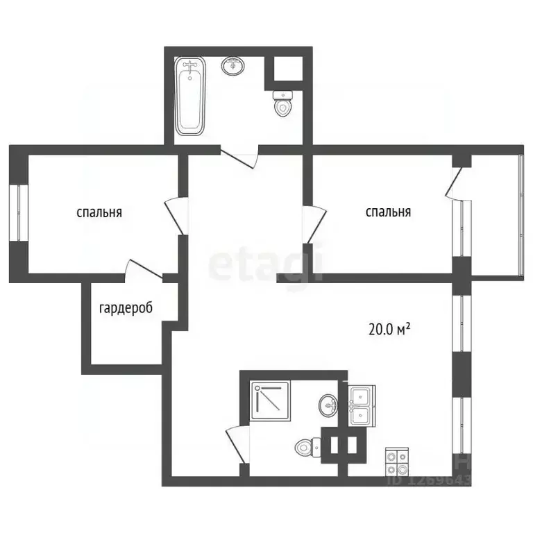 2-к кв. Москва Родниковая ул., 30к1 (79.6 м) - Фото 2
