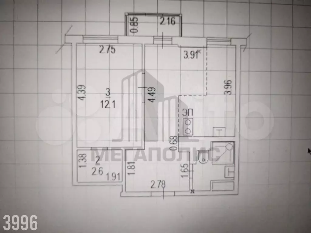 2-к. квартира, 42 м, 4/25 эт. - Фото 0