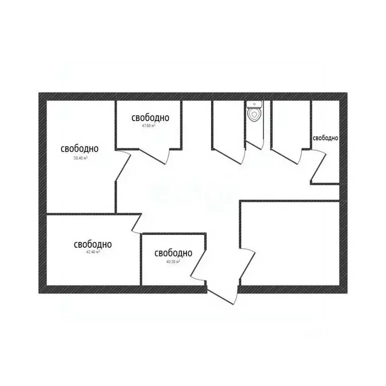 Торговая площадь в Брянская область, Фокино ул. Гагарина, 12А (336 м) - Фото 1
