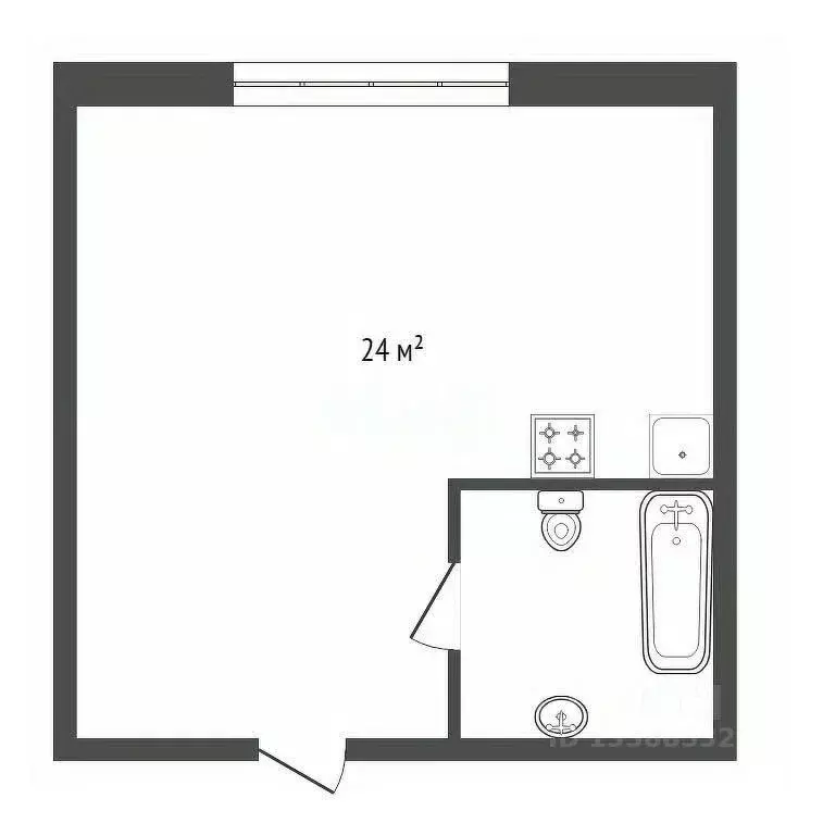 Студия Красноярский край, Красноярск ул. Светлова, 40 (24.0 м) - Фото 1