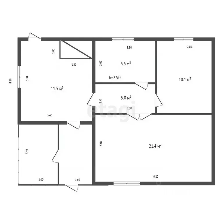 Дом в Красноярский край, Большемуртинско-Сухобузимский муниципальный ... - Фото 2