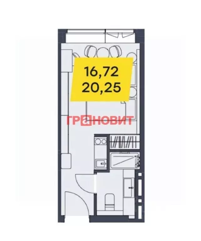 Студия Новосибирская область, Новосибирск ул. Николая Островского, 58 ... - Фото 2