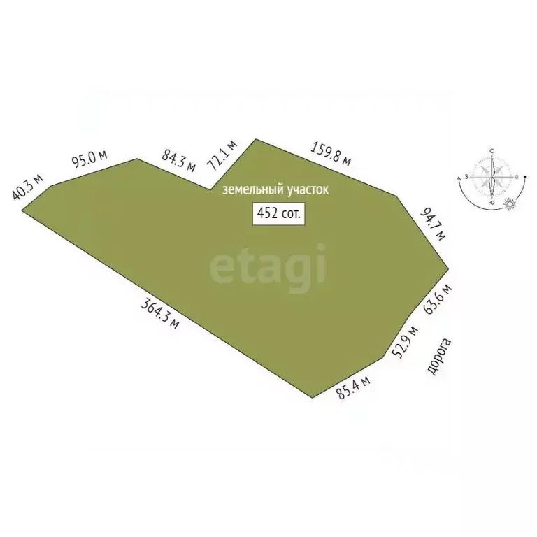 Участок в Вологодская область, Шекснинский муниципальный округ, ... - Фото 2