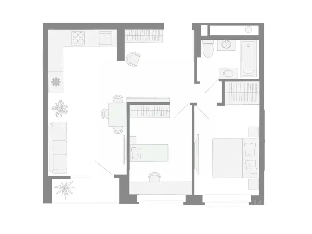 3-к кв. Свердловская область, Екатеринбург просп. Космонавтов, 91Г ... - Фото 2