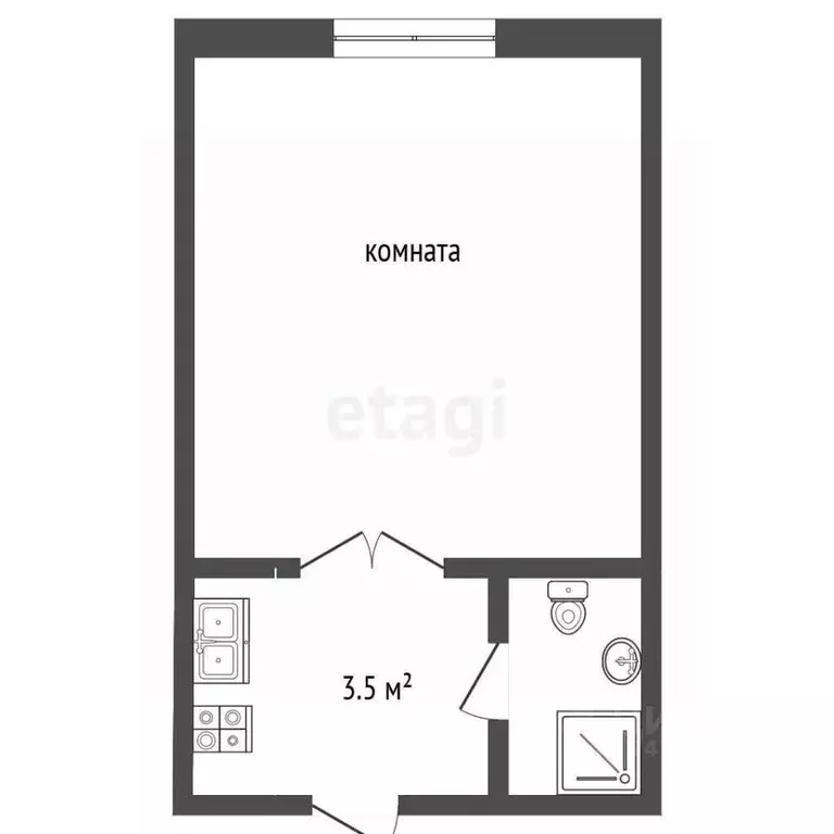 1-к кв. Крым, Евпатория ул. Караимская, 31 (19.1 м) - Фото 1