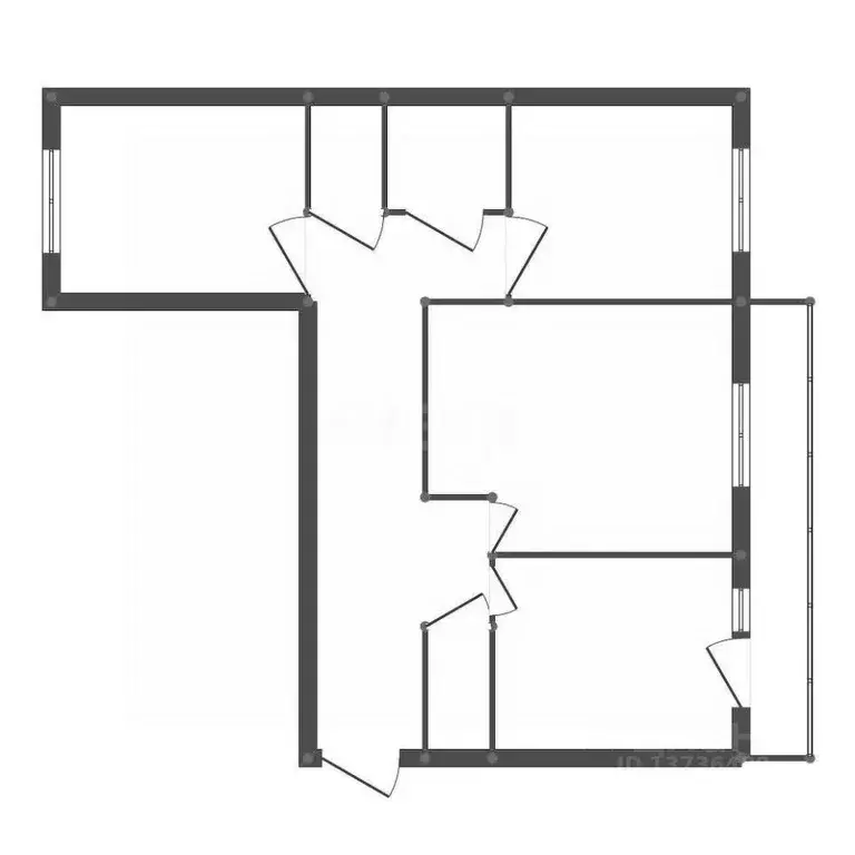 3-к кв. Амурская область, Свободный ул. Кручинина, 24 (67.5 м) - Фото 2