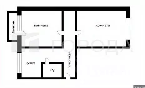 2-к кв. Алтайский край, Барнаул ул. Чудненко, 9 (47.0 м) - Фото 2