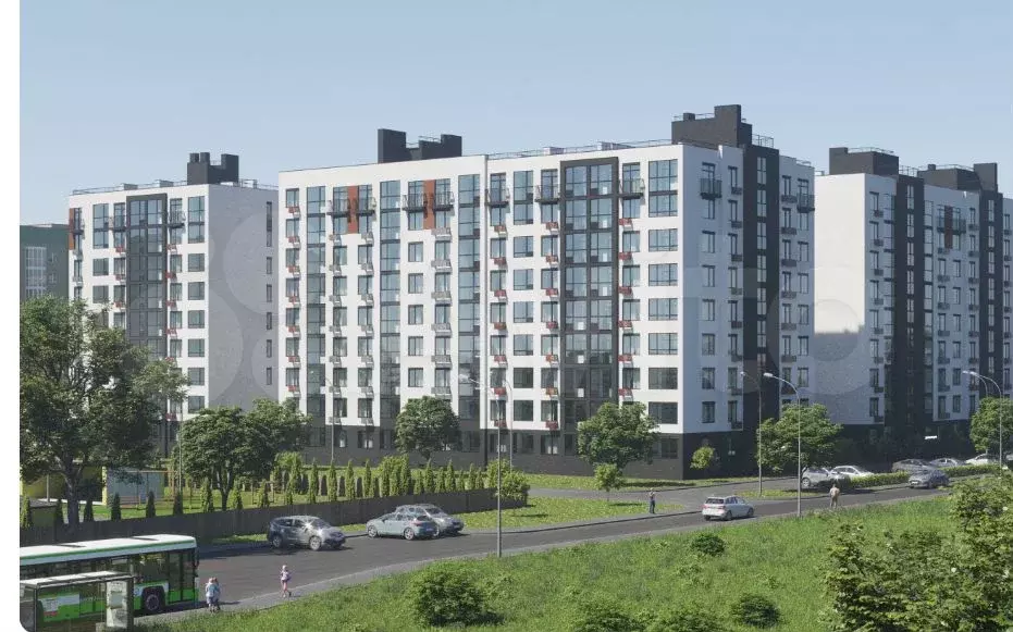 2-к. квартира, 59,6 м, 8/9 эт. - Фото 0