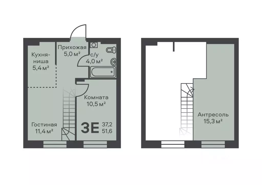 3-к кв. Пермский край, Пермь ул. Подводников (51.6 м) - Фото 1