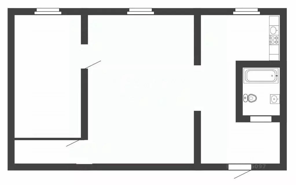 2-к кв. Челябинская область, Челябинск пос. Мелькомбината,  (40.2 м) - Фото 2