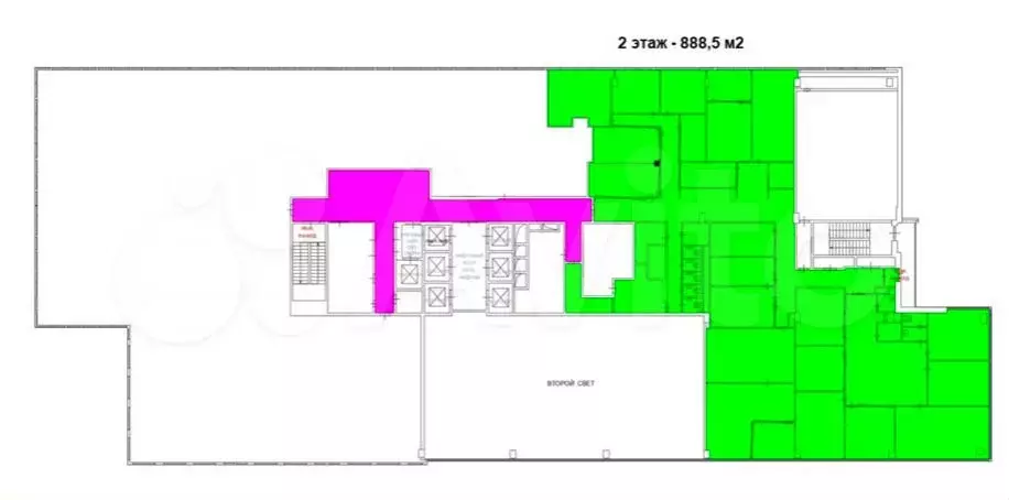 Аренда офисного помещения 888 м2 - Фото 0