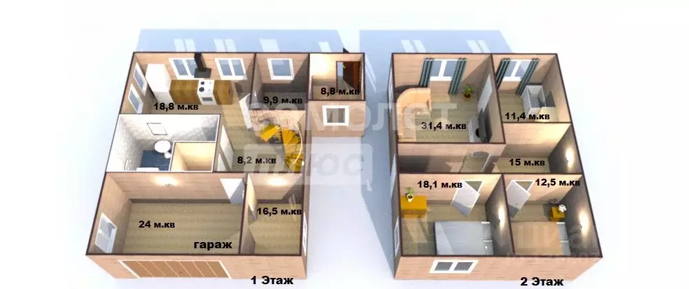 Дом в Башкортостан, Кумертау ул. Чкалова, 12Б (131 м) - Фото 2