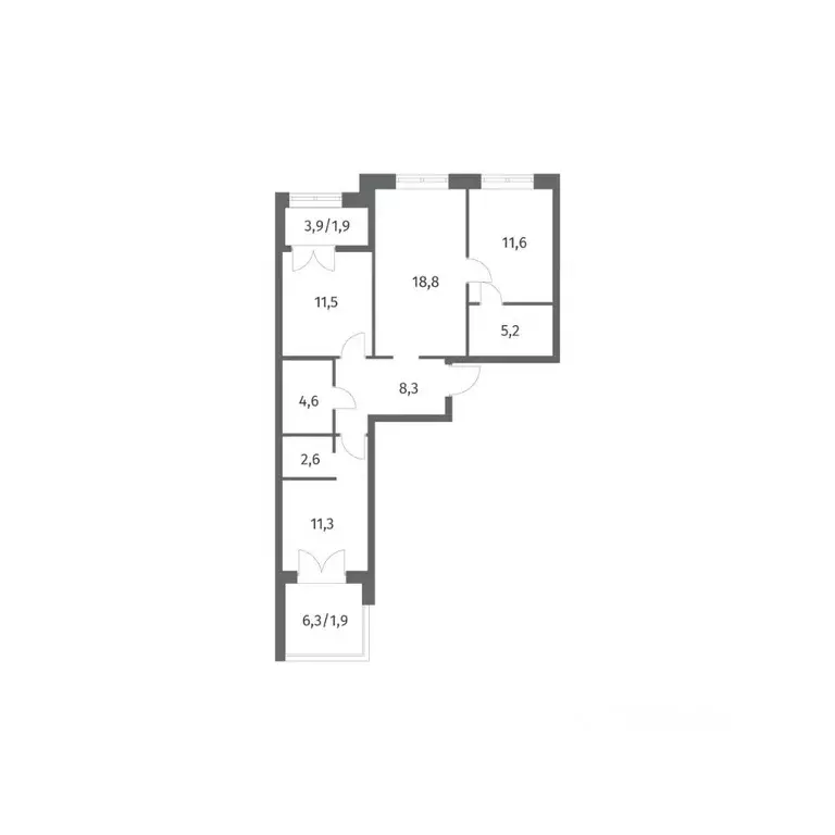 3-к кв. Ленинградская область, Ломоносовский район, Аннинское ... - Фото 1