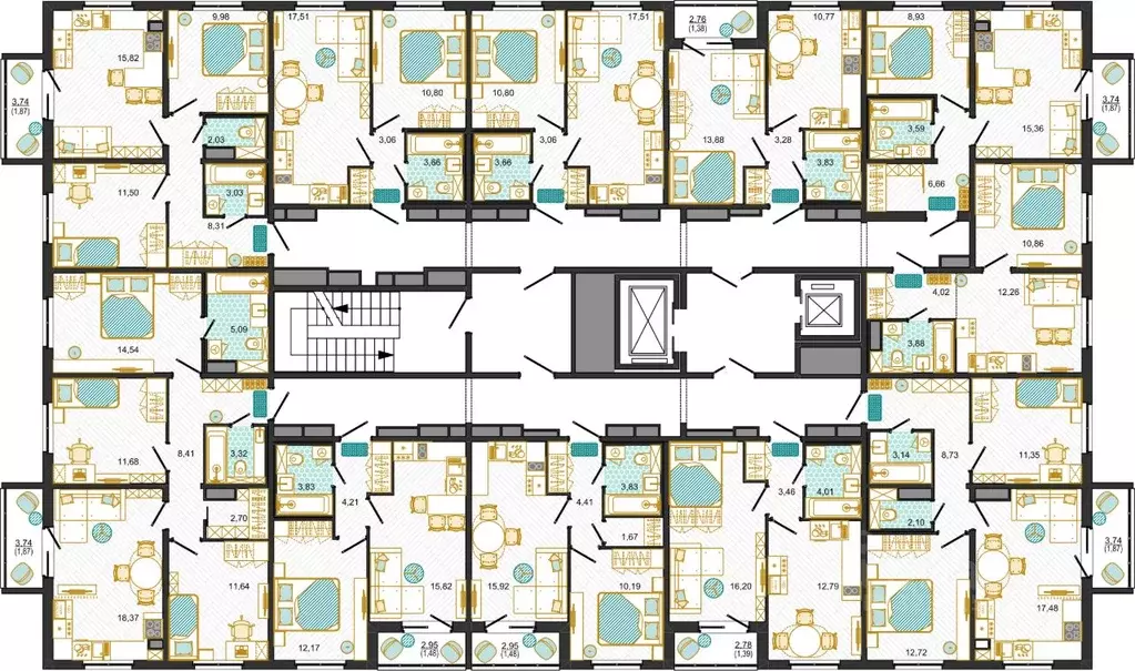 2-к кв. Ульяновская область, Ульяновск Юго-Западный мкр, Ясново кв-л,  ... - Фото 2