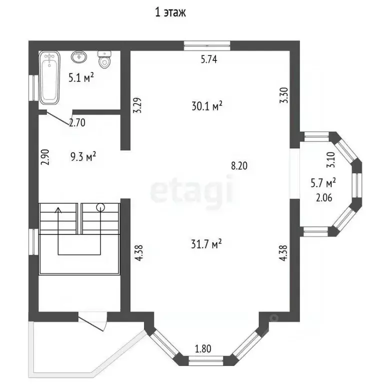 Дом в Тамбовская область, Кирсанов Садовый пер., 3 (268 м) - Фото 2