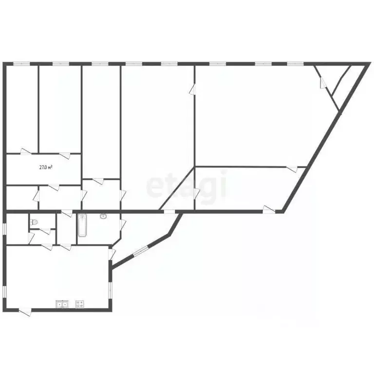 Комната Санкт-Петербург наб. Реки Фонтанки, 183 (27.0 м) - Фото 2