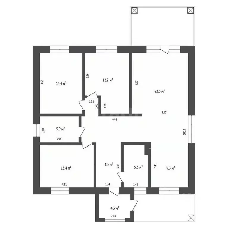 Дом в Башкортостан, Стерлитамакский район, Казадаевский сельсовет, с. ... - Фото 1