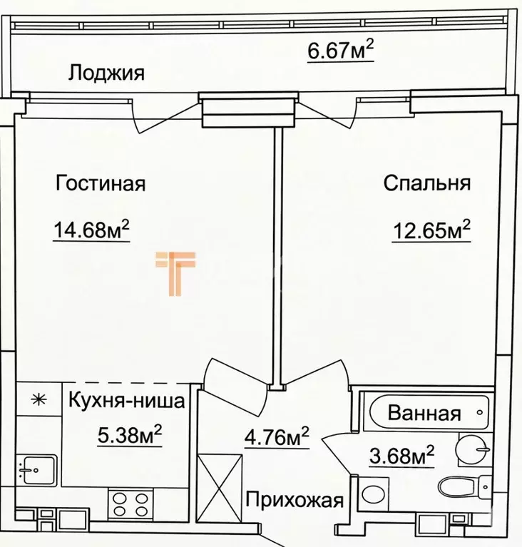 2-к кв. Пермский край, Пермь ул. Яблочкова, 38Б (41.7 м) - Фото 2