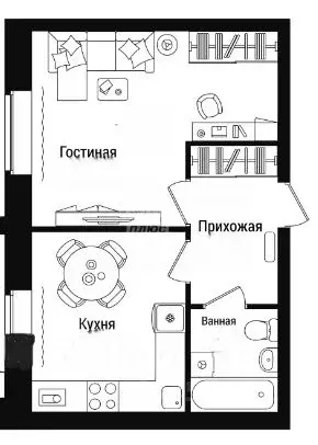 1-к кв. Марий Эл, Йошкар-Ола ул. Строителей, 27 (35.5 м) - Фото 1