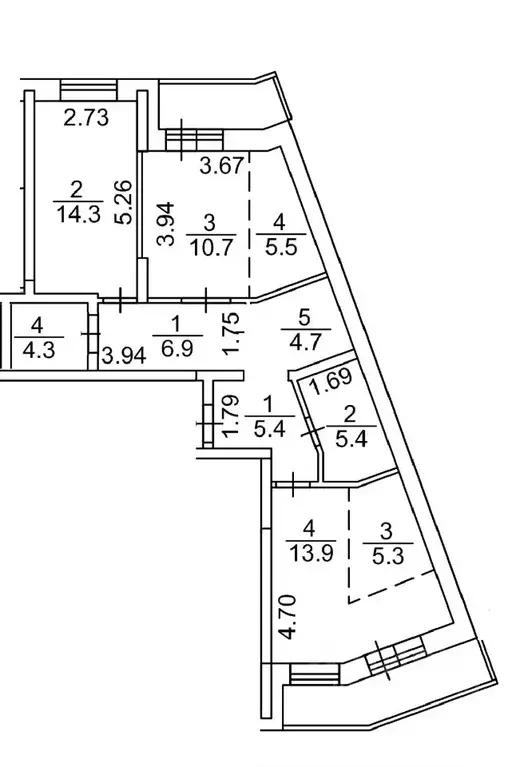 3-к кв. Новосибирская область, Новосибирск ул. Николаева, 18 (85.6 м) - Фото 0