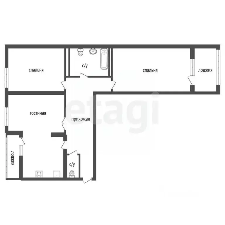 3-к кв. Башкортостан, Уфа Коммунистическая ул., 11 (110.0 м) - Фото 2