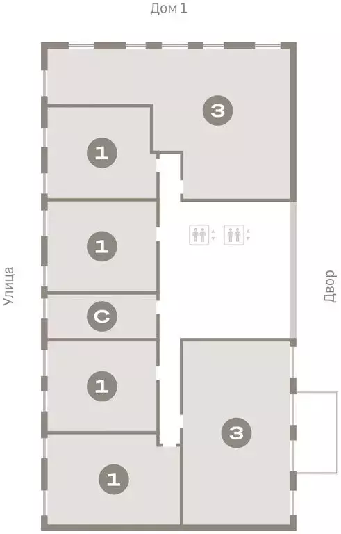 1-комнатная квартира: Тюмень, Мысовская улица, 26к2 (50.46 м) - Фото 1