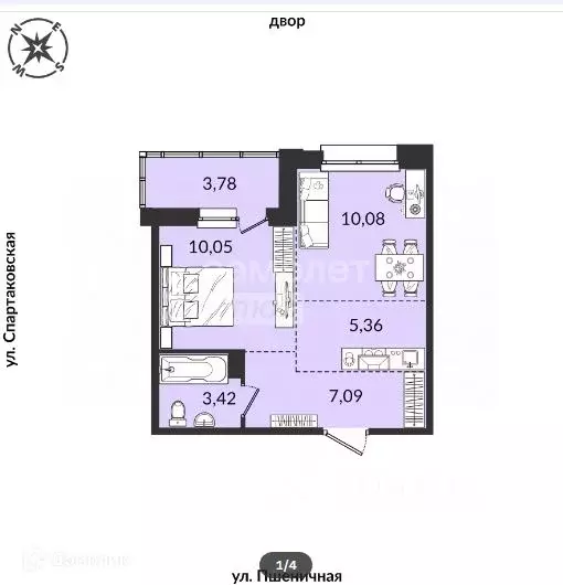 2-к кв. Иркутская область, Иркутск Пшеничная ул., 15 (38.6 м) - Фото 0