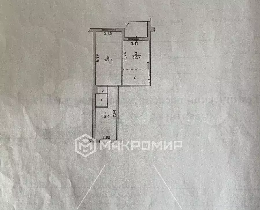 2-к. квартира, 62,7 м, 14/14 эт. - Фото 0