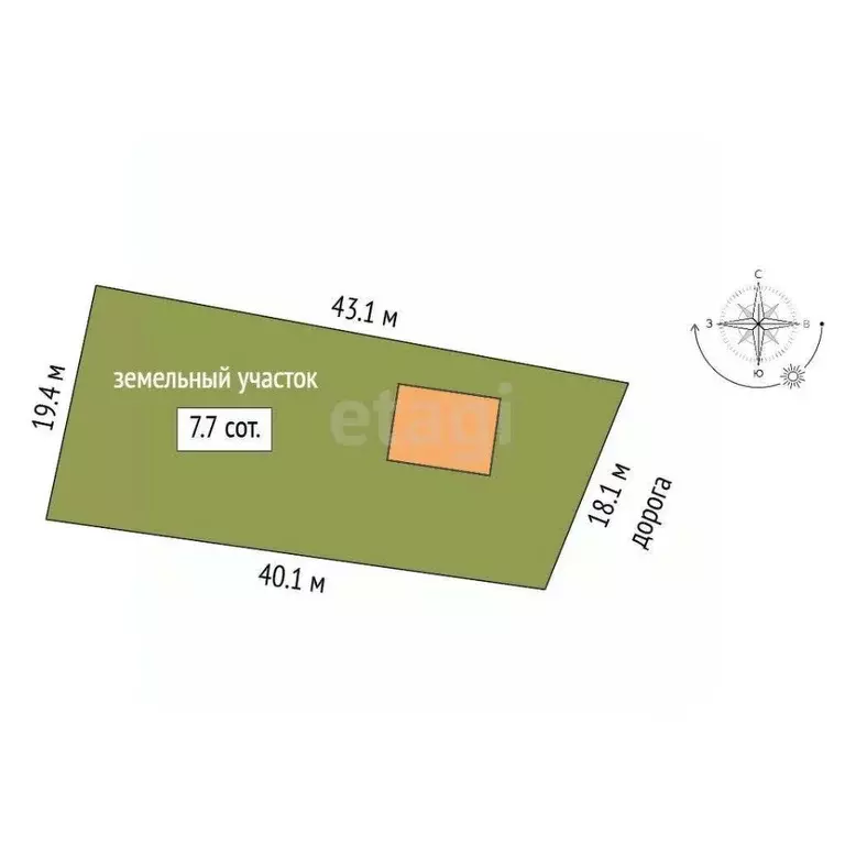 Дом в Саха (Якутия), Якутск ул. Семейная, 48/2 (48 м) - Фото 1
