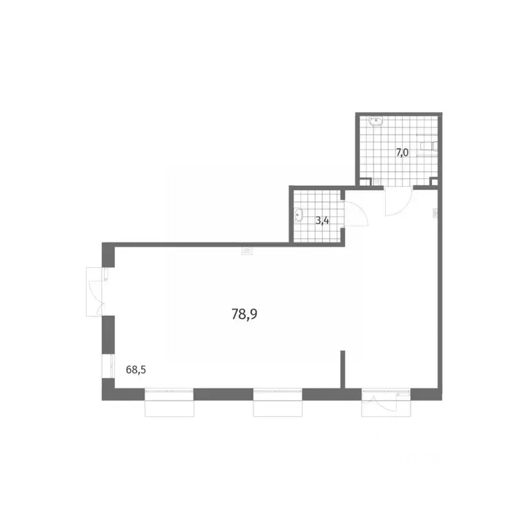 Помещение свободного назначения в Санкт-Петербург ул. Шкиперский ... - Фото 2