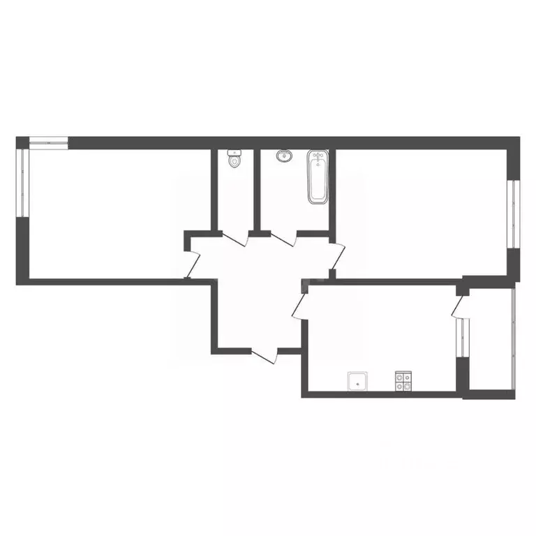 2-к кв. Тульская область, Тула городской округ, с. Осиновая Гора ул. ... - Фото 2
