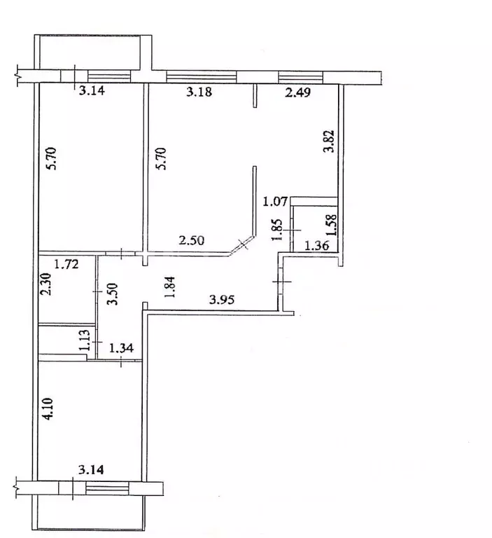 3-к кв. Кемеровская область, Кемерово Космическая ул., 24 (80.5 м) - Фото 1