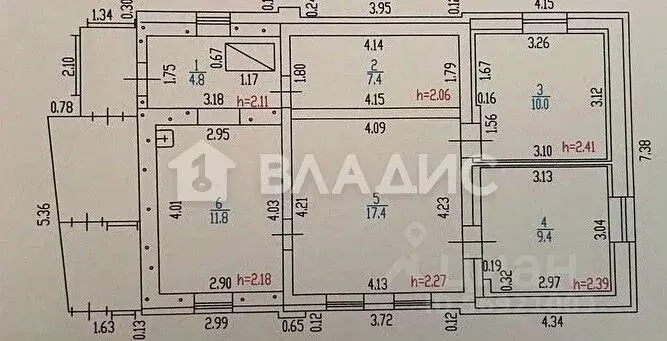 Дом в Алтайский край, Барнаул Контурный проезд, 55 (61 м) - Фото 2