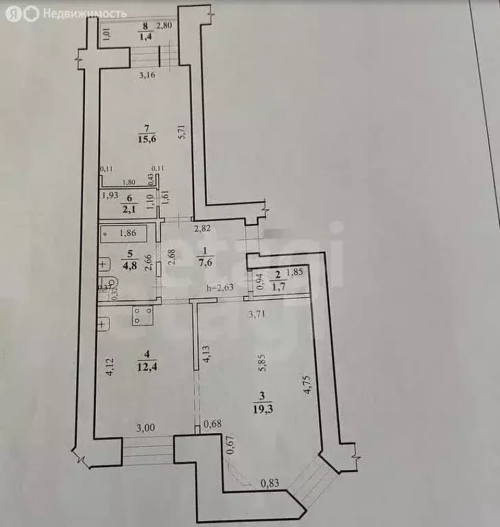 2-комнатная квартира: Чита, Ингодинская улица, 29 (64.9 м) - Фото 1